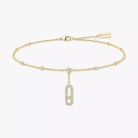 [Luxe Jewelry] Move Uno pavé ankle bracelet
