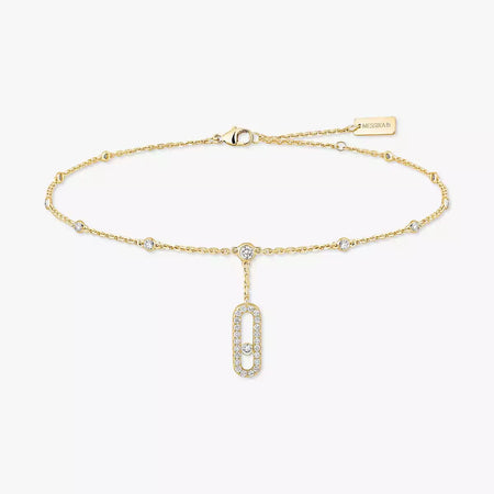 [Luxe Jewelry] Move Uno pavé ankle bracelet