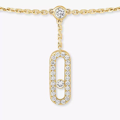 [Luxe Jewelry] Move Uno pavé ankle bracelet