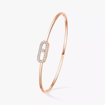 [Luxe Jewelry]Move Uno pavé flex bangle medium