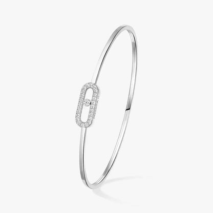 [Luxe Jewelry]Move Uno pavé flex bangle medium