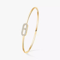 [Luxe Jewelry]Move Uno pavé flex bangle medium