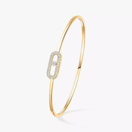 [Luxe Jewelry]Move Uno pavé flex bangle medium