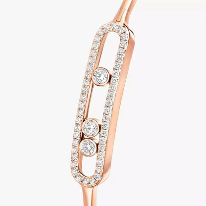 [Luxe Jewelry]Move Pavé Diamond Bangle Bracelet M