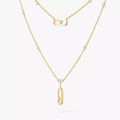[Luxe Jewelry] Move Uno Diamond Necklace
