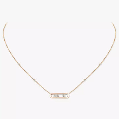 [Luxe Jewelry] Baby Move Gold Diamond Necklace