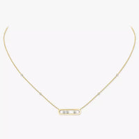[Luxe Jewelry] Baby Move Gold Diamond Necklace