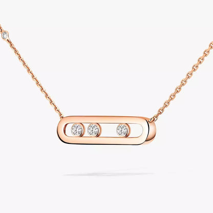 [Luxe Jewelry] Baby Move Gold Diamond Necklace