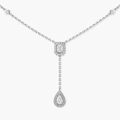 [Luxe Jewelry]Gold Diamond Tie Necklace