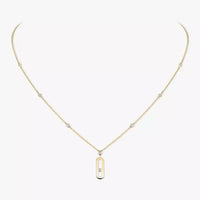 [Luxe Jewelry] Move Uno Gold Diamond Long Necklace