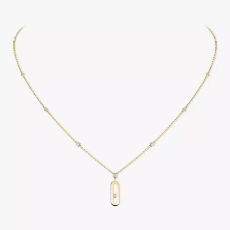 [Luxe Jewelry] Move Uno Gold Diamond Long Necklace