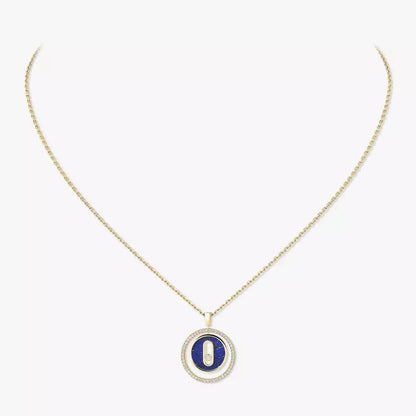 [Luxe Jewelry]Lucky Move Diamond Necklace in Rose Gold and White Mother-of-Pearl