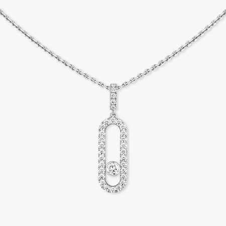 [Luxe Jewelry]Move Uno Diamond Necklace in Rose Gold