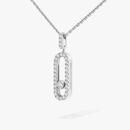 [Luxe Jewelry]Move Uno Diamond Necklace in Rose Gold
