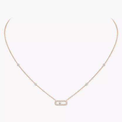 [Luxe Jewelry]Diamond Necklace Move Uno