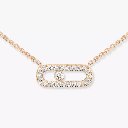 [Luxe Jewelry]Diamond Necklace Move Uno