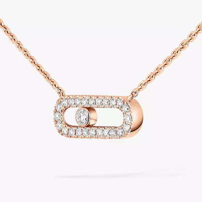 [Luxe Jewelry]Diamond Necklace Move Uno