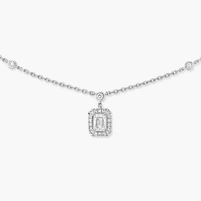 [Luxe Jewelry]My Twin Diamond Necklace in Silver