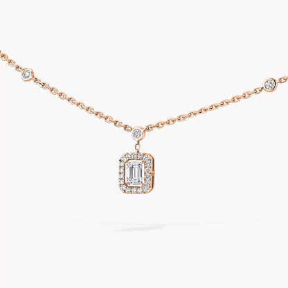[Luxe Jewelry]My Twin Diamond Necklace in Silver