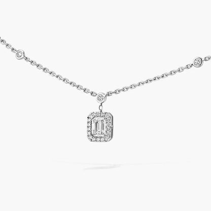 [Luxe Jewelry]My Twin Diamond Necklace in Silver