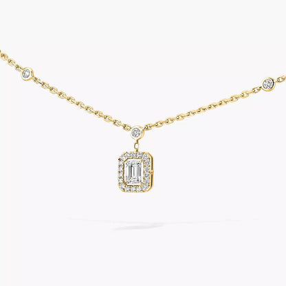 [Luxe Jewelry]My Twin Diamond Necklace in Silver