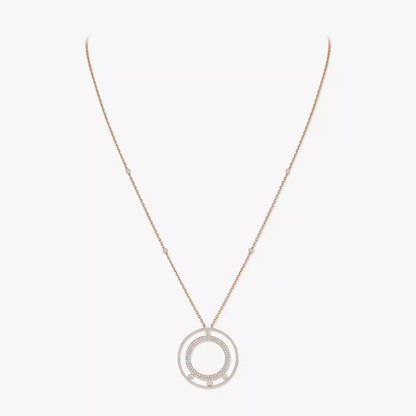 [Luxe Jewelry]Move Romane Long Pave_-Set Diamond Necklace