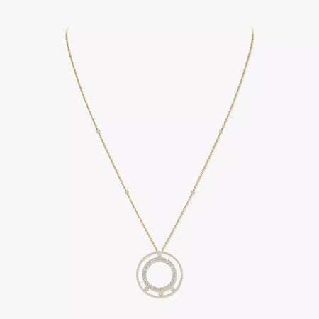[Luxe Jewelry]Move Romane Long Pave_-Set Diamond Necklace