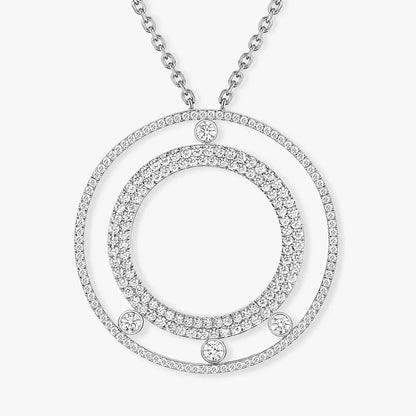 [Luxe Jewelry]Move Romane Long Pave_-Set Diamond Necklace