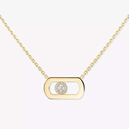 [Luxe Jewelry]So Move Diamond Necklace in Gold