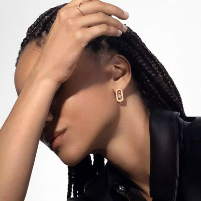 [Luxe Jewelry]So Move Diamond Earrings in Yellow Gold