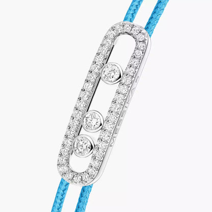 [Luxe Jewelry] Care(s) pink cord pavé bracelet