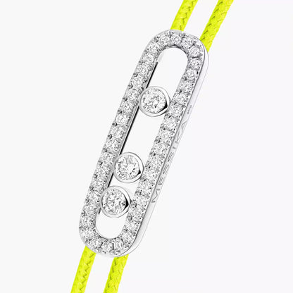 [Luxe Jewelry] Care(s) pink cord pavé bracelet