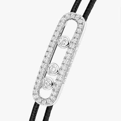 [Luxe Jewelry] Care(s) pink cord pavé bracelet