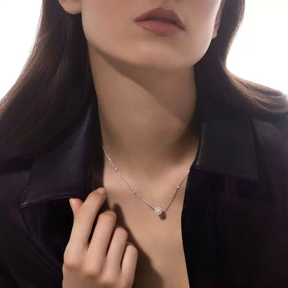 [Luxe Jewelry]Diamond Necklace 0,20ct Brilliant Shape Joy