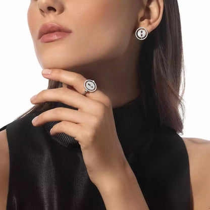 [Luxe Jewelry]Lucky Move Diamond Earrings