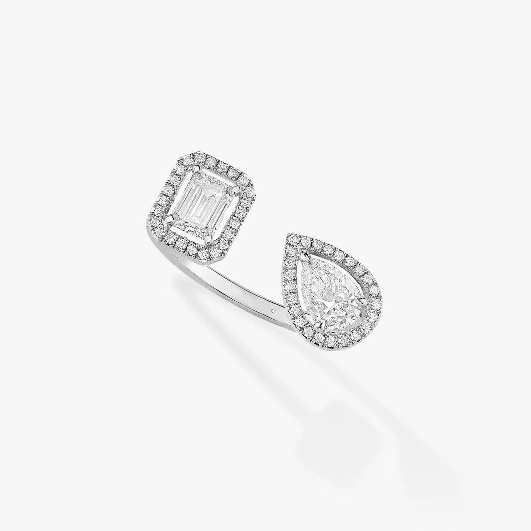 [Luxe Jewelry]MY TWIN TOI & MOI SILVER DIAMOND RING