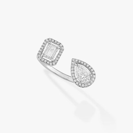 [Luxe Jewelry]MY TWIN TOI & MOI SILVER DIAMOND RING