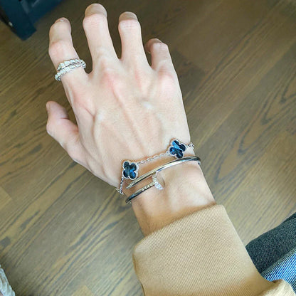 [LUXE]クローバー5モチーフ ピーターサイトブレスレットコレクション