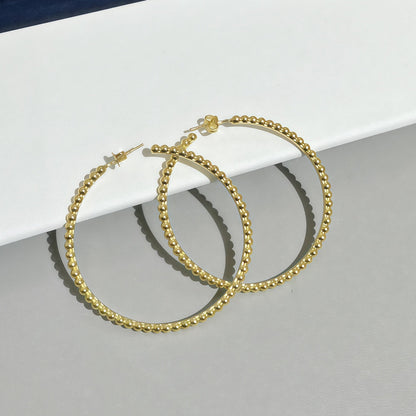 [LUXE] SMOOTH BEAD STUD EARRINGS