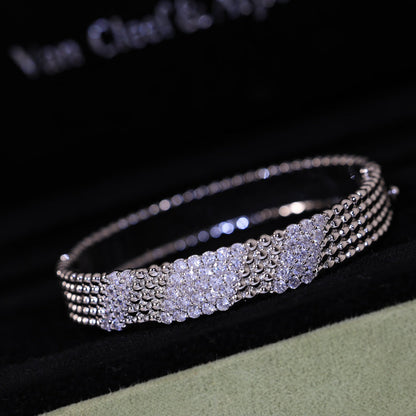 [LUXE]  FIVE-ROW DIAMOND BRACELET