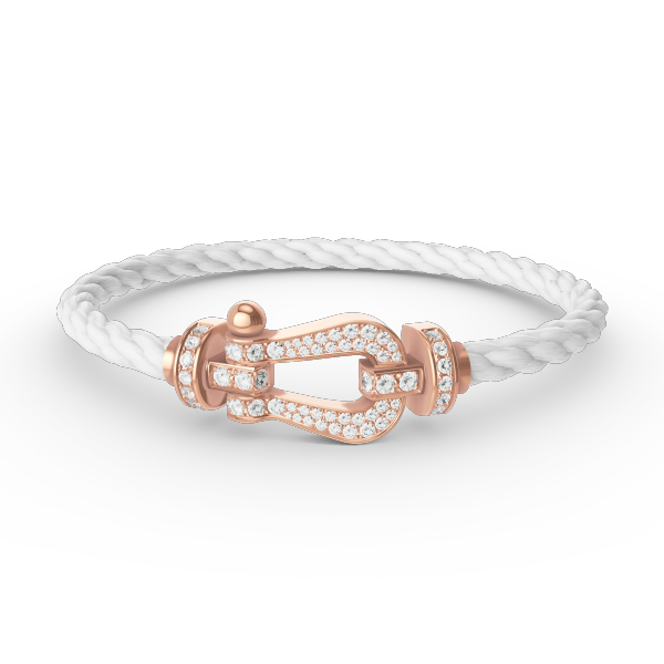 [Luxe]FORCE LARGE HORSESHOE FULL DIAMOND BRACELET ROSE GOLD