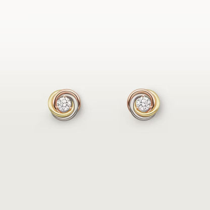[Luxe Jewelry] TRINITY STUD DIAMOND EARRINGS