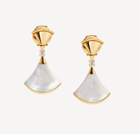 [Luxe]DREAM MOP 1 DIAMOND EARRINGS