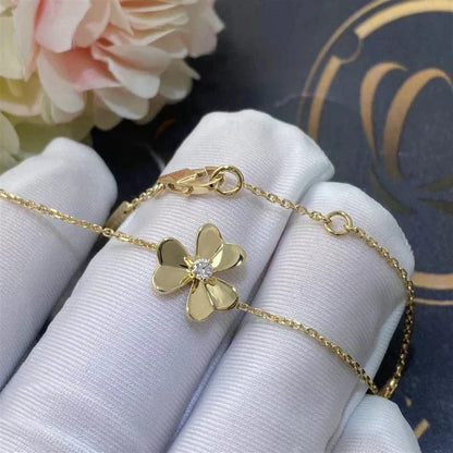 [LUXE]FRIVOLE GOLD BLUME ROSA MALACHIT ARMBAND