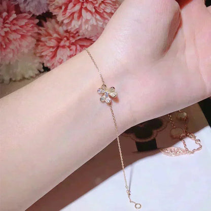 [LUXE]FRIVOLE GOLD BLUMEN-DIAMANT-ARMBAND