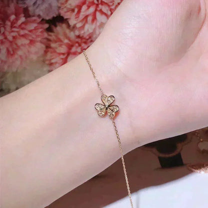 [LUXE]FRIVOLE GOLD BLUMEN-DIAMANT-ARMBAND