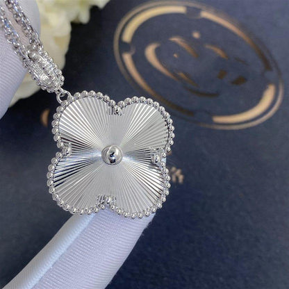 [Luxe]CLOVER 25MM SILVER BIG CLOVER NECKLACE