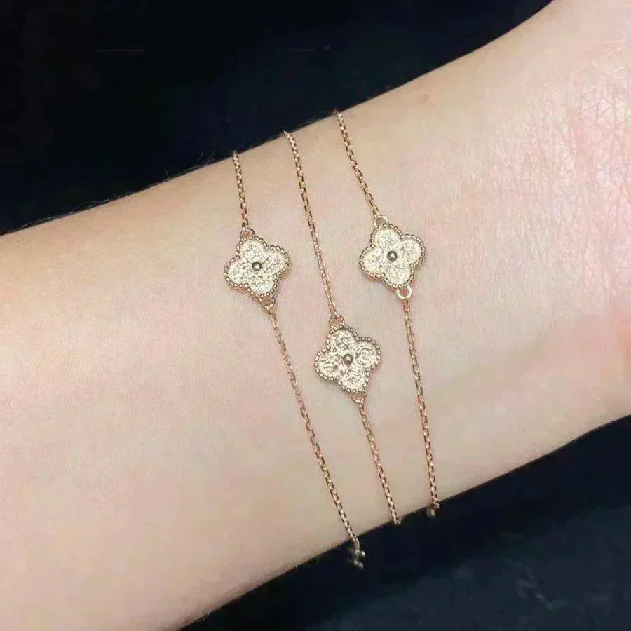 [Luxe]CLOVER SINGLE FLOWER BRACELET