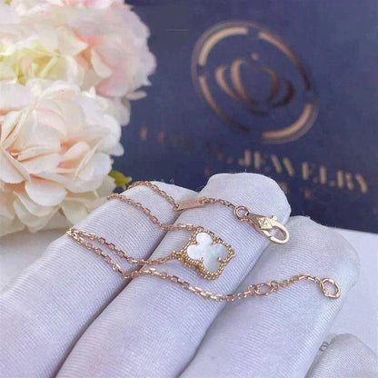 [Luxe Jewelery] Clover White Mother-of-Pearl & JUSTE Bracelet Stack Set