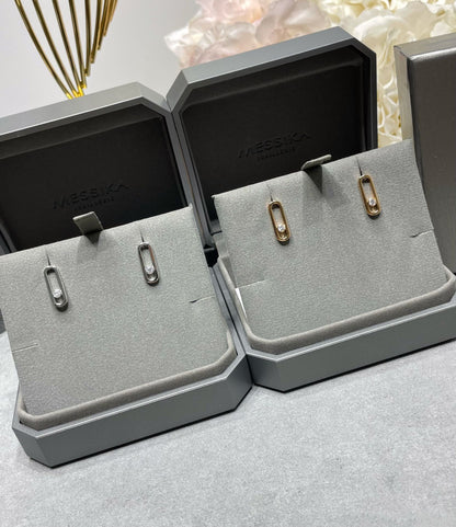 [Luxe Jewelry]MOVE UNO SMALL 1 DIAMOND EARRINGS